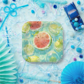 Watermelon Splash Pappteller (Party)