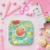 Watermelon Splash Pappteller (Party)