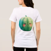 Watermelon Sprite – Fuzzy Summer Fruit Cutie Women Tri-Blend Shirt (Rückseite)