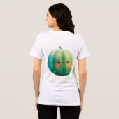 Watermelon Sprite – Fuzzy Summer Fruit Cutie Women Tri-Blend Shirt (Rückseite voll)
