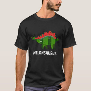 Watermelon Stegosaurus Sommer Früchte Funny Melon T-Shirt