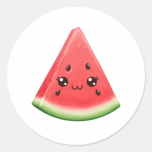 Watermelon Sticker Custom Funny Summer Fruit Gift (Vorderseite)