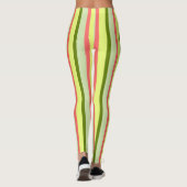 Watermelon Streifen Klassische Leggings (Rückseite)