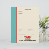 Watermelon Stripe Custom Recipe Seite (nicht marki (Stehend Vorderseite)