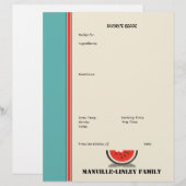 Watermelon Stripe Custom Recipe Seite (nicht marki (Vorne/Hinten)
