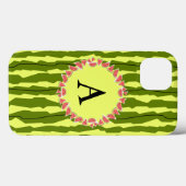 Watermelon Stripe "Monogram" iPad Gehäuse Case-Mate iPhone Hülle (Rückseite (Horizontal))