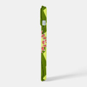 Watermelon Stripe 'Monogram' iPhone case 15 Hülle (Linke Seite)