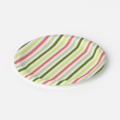 Watermelon Stripe Thin Paper Tellers Pappteller (Schrägansicht)