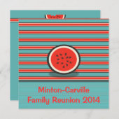 Watermelon Stripes Wiedersehen Party Einladung (Vorne/Hinten)