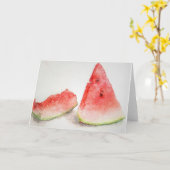 Watermelon Studie B Wasserfarben Karte (Gelbe Blume)