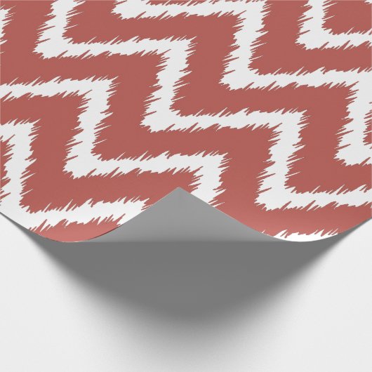 Watermelon Südliche Hütte Chevrons Geschenkpapier (Ecke)