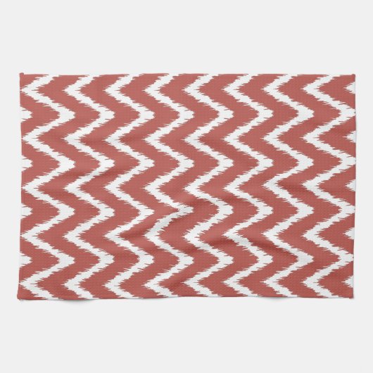 Watermelon Südliche Hütte Chevrons Geschirrtuch (Horizontal)