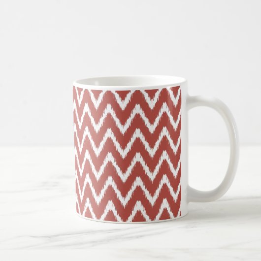 Watermelon Südliche Hütte Chevrons Kaffee Tasse (Rechts)