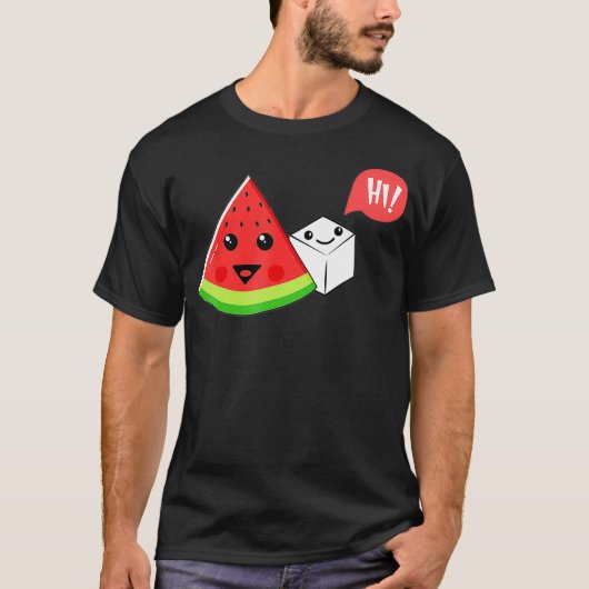 Watermelon Sugar Hi Funny Sprichwort Hi Summer T-Shirt (Vorderseite)