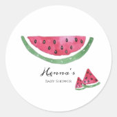 Watermelon Summer Baby Shower Sticker  (Vorderseite)
