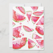 Watermelon Summer Bash Pool Party Einladung (Rückseite)