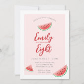 Watermelon Summer Children's Birthday Einladung (Vorderseite)