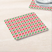 Watermelon Summer Digital Paper-56201 Rechteckiger Pappuntersetzer (angewinkelt)