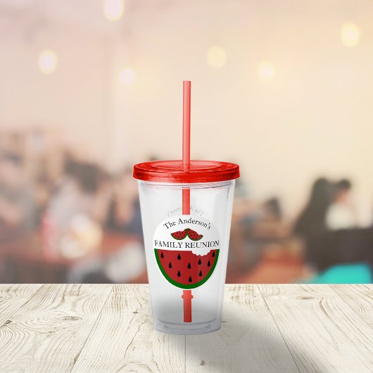 Watermelon Summer Family Wiedersehen Acryltrinkbecher