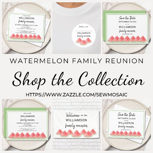 Watermelon Summer Family Wiedersehen Einladung