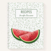 Watermelon Summer Fruchtscheiben Rezepte Titled Notizblock (Vorderseite)
