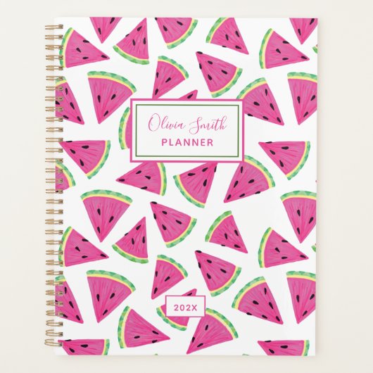 Watermelon Summer Fruit Muster Planer (Vorderseite)
