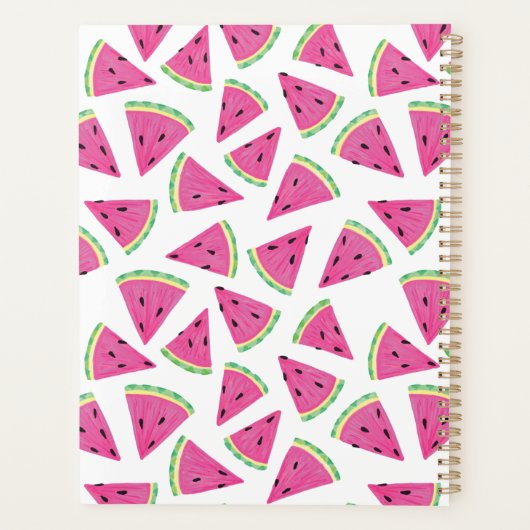 Watermelon Summer Fruit Muster Planer (Rückseite)