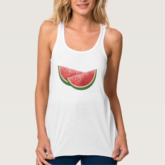 Watermelon Summer Fruit Slices Tank Top (Vorderseite)