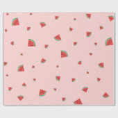 Watermelon Summer Fruit Sweet Pink Geschenkpapier (Flach)