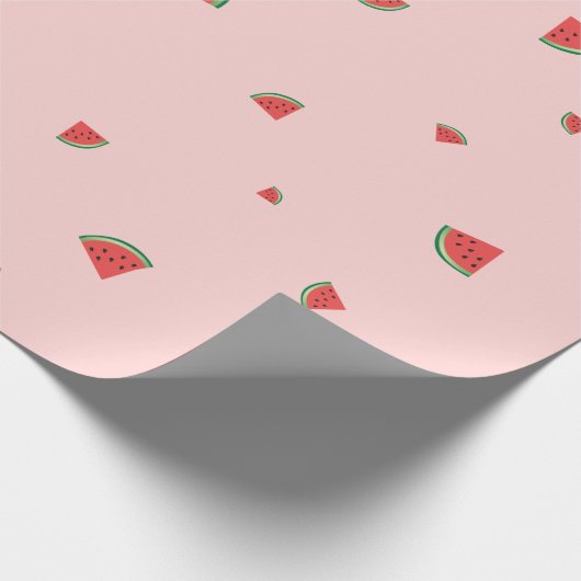 Watermelon Summer Fruit Sweet Pink Geschenkpapier (Ecke)