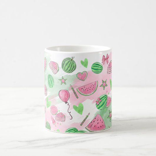 Watermelon Summer Fun Coffee Tasse (Mittel)