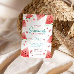 Watermelon Summer GRILLEN Backyard Party Einladung
