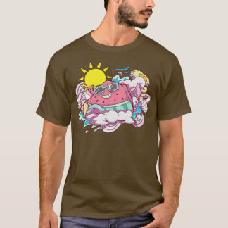 Watermelon Summer Kawaii T-Shirt