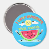 Watermelon Summer Liebe Magnet (Vorderseite/Rückseite)