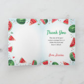 Watermelon Summer Party Danke, dass Sie gefallen B Karte (Innenseite)