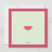 Watermelon Summer Party Einladung (Rückseite)