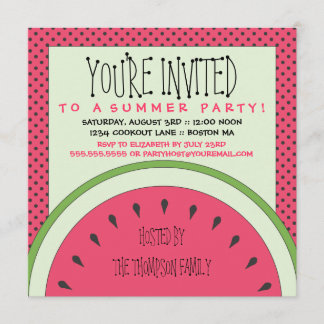 Watermelon Summer Party Einladung
