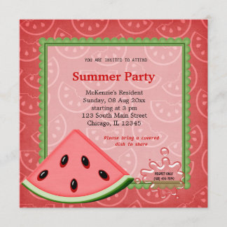 Watermelon Summer Party Einladung