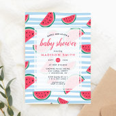 Watermelon Summer Pink Green Fruit Baby Dusche Einladung