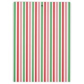 Watermelon Summer Stripes Digitales Papier Klemmbrett (Rückseite)