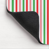 Watermelon Summer Stripes Digitales Papier Mousepad (Ecke)