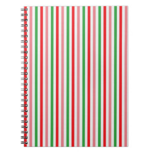 Watermelon Summer Stripes Digitales Papier Notizblock