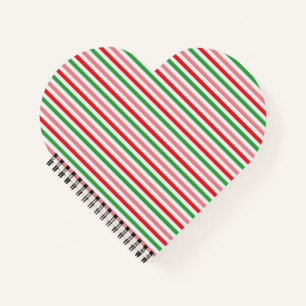 Watermelon Summer Stripes Digitales Papier Notizblock