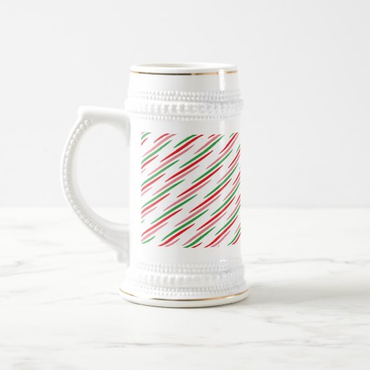 Watermelon Summer Stripes Pattern-56204 Bierglas (Links)