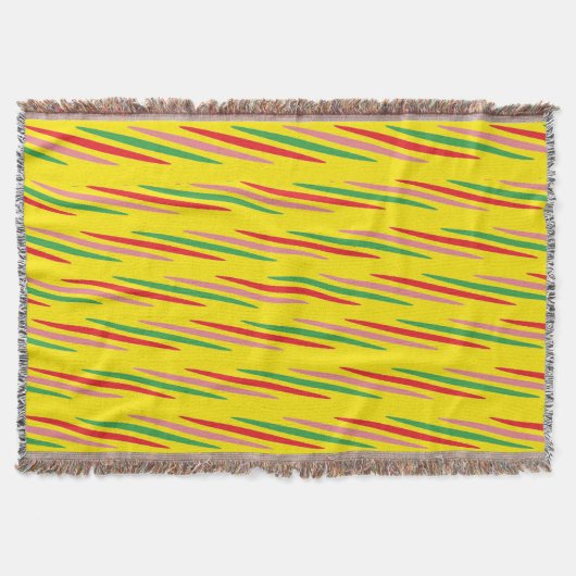 Watermelon Summer Stripes Pattern-56204 Decke (Vorderseite)