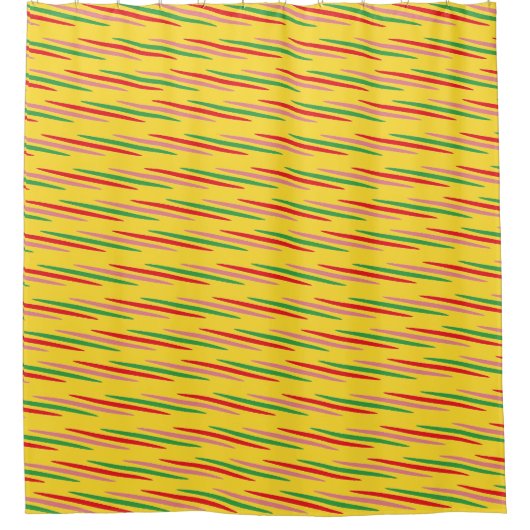 Watermelon Summer Stripes Pattern-56204 Duschvorhang (Vorderseite)