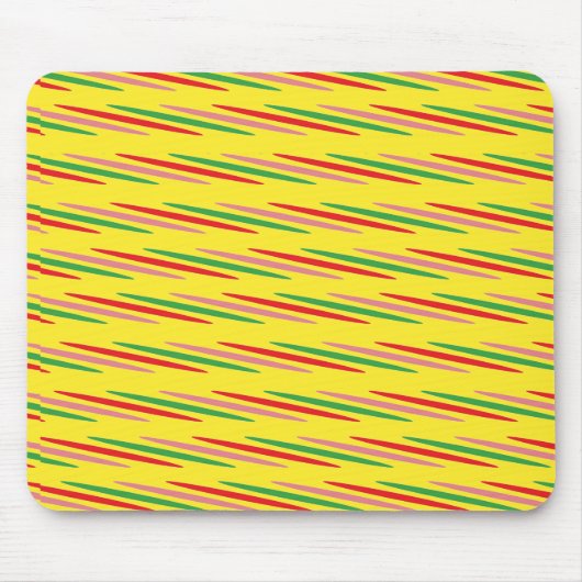 Watermelon Summer Stripes Pattern-56204 Mousepad (Vorne)