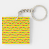 Watermelon Summer Stripes Pattern-56204 Schlüsselanhänger (Rückseite)