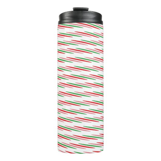 Watermelon Summer Stripes Pattern-56204 Thermosbecher (Vorderseite)