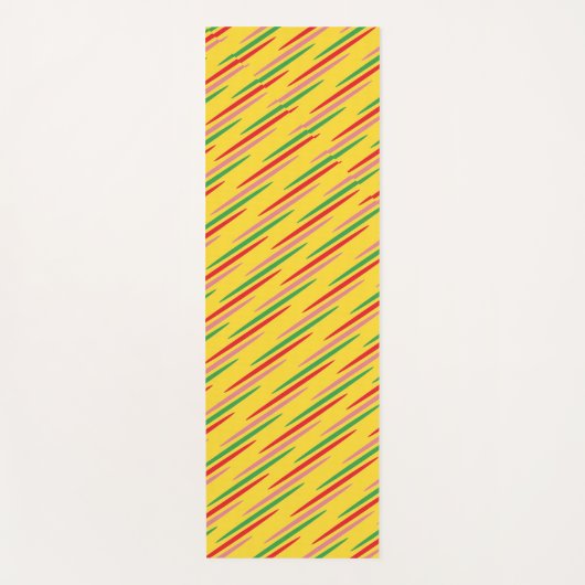 Watermelon Summer Stripes Pattern-56204 Yogamatte (Vorderseite)